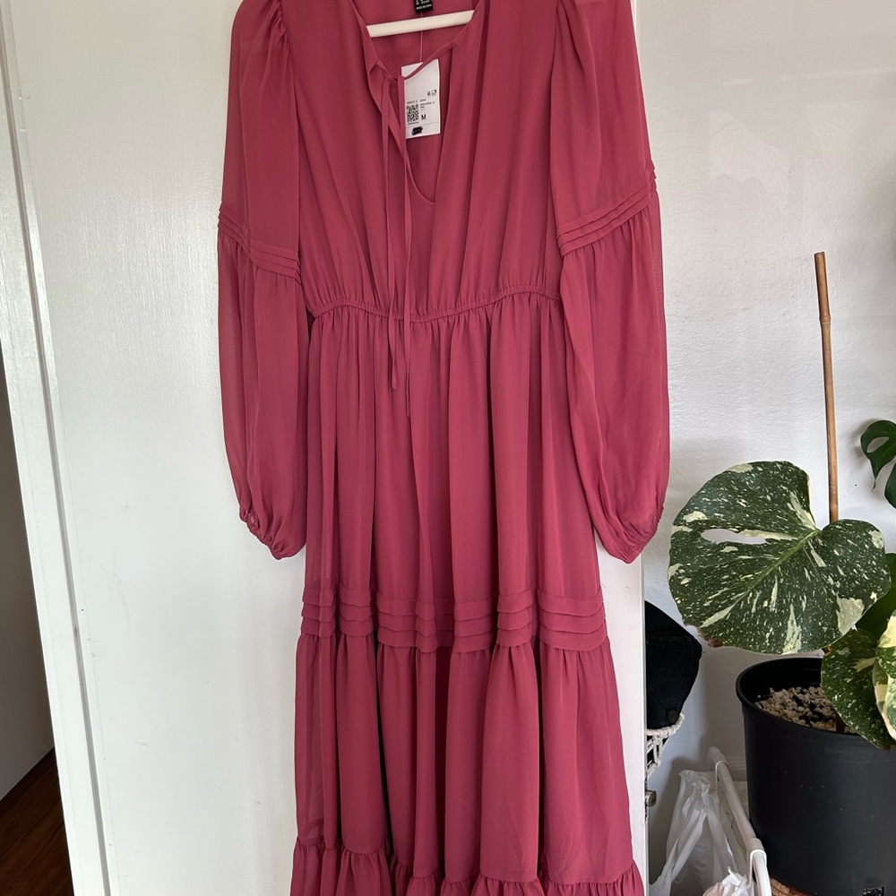 Pink long dress